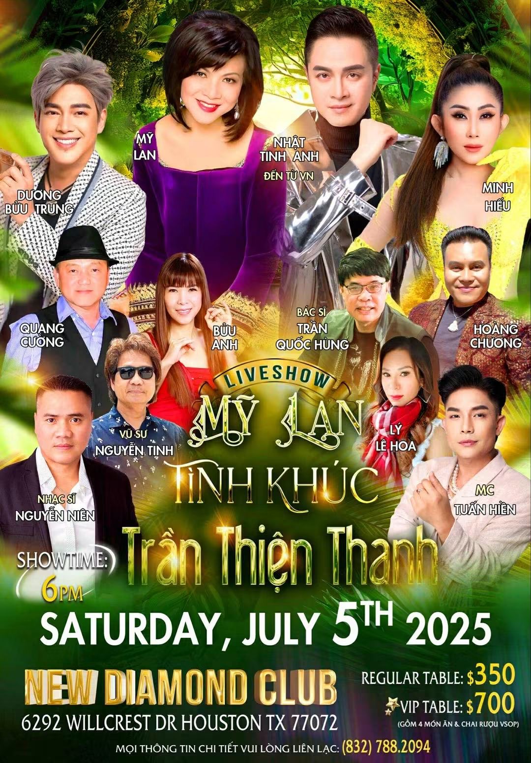 Mỹ Lan — Tình Khúc Trần Thiện Thanh — Past event · July 5, 2025