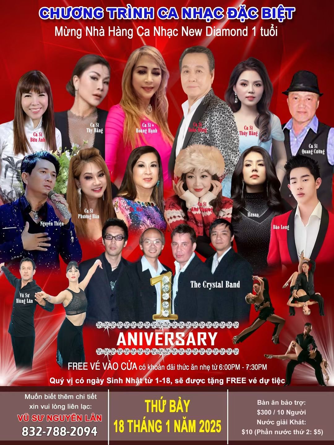 New Diamond First Anniversary — Past event · January 18, 2025