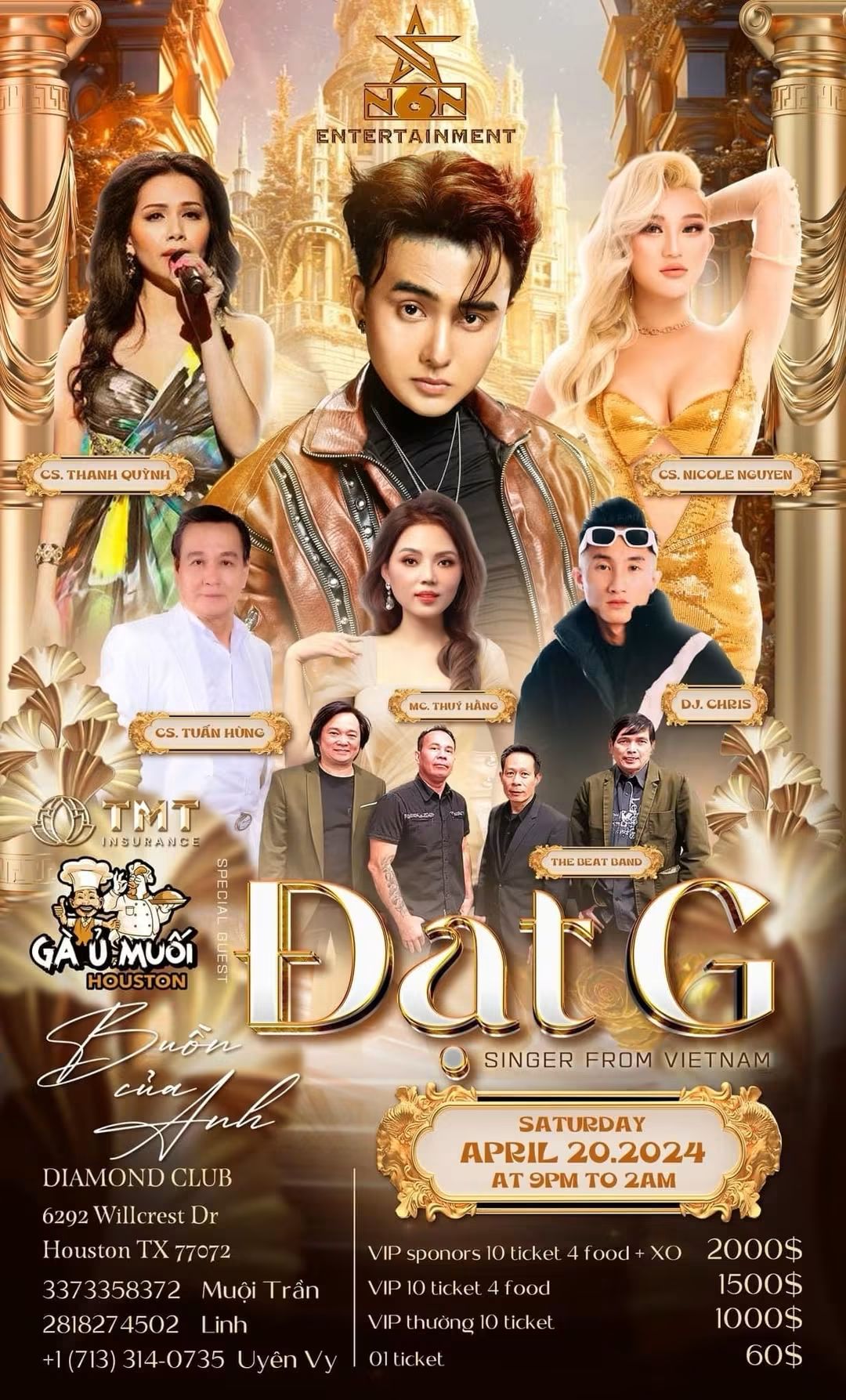 Đạt G at Diamond Club — Past event · April 20, 2024